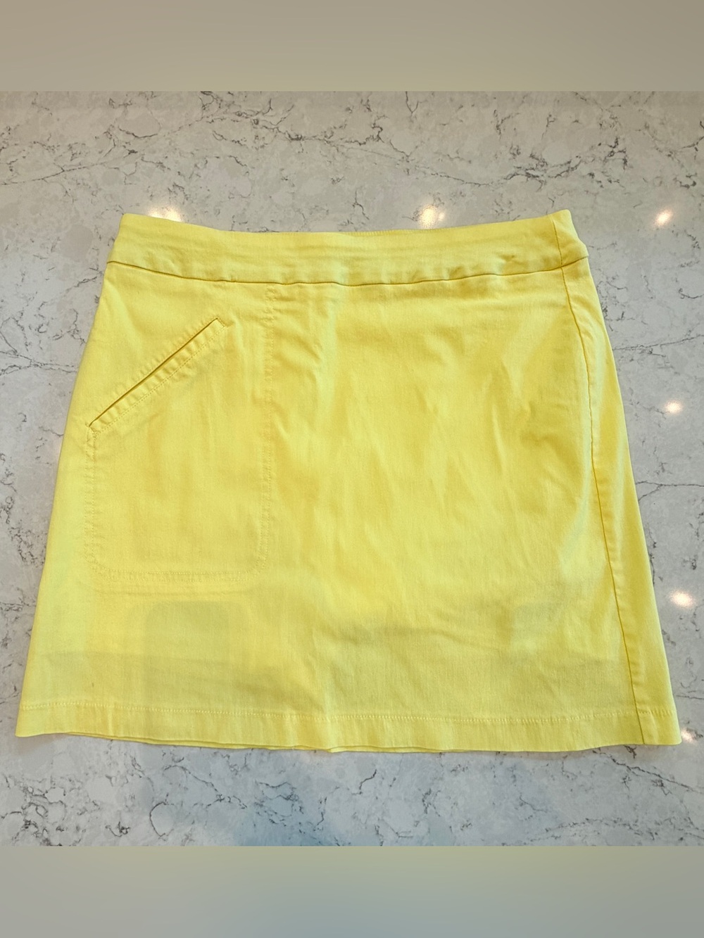 jamie sadock Bright Yellow Golf Skort Built-In Shorts Size 10